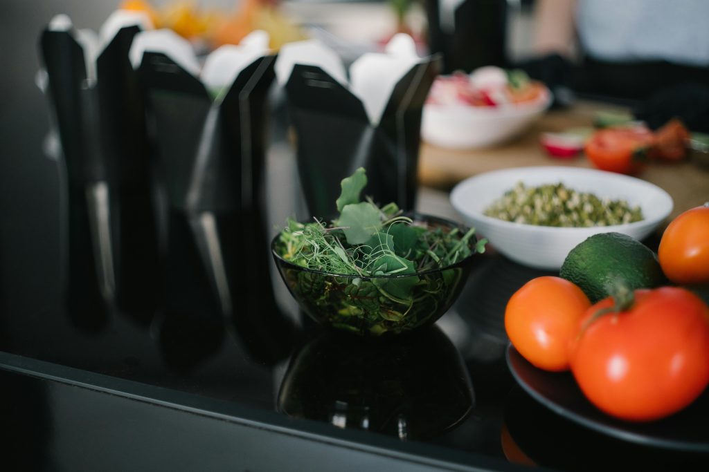 healthy food on table