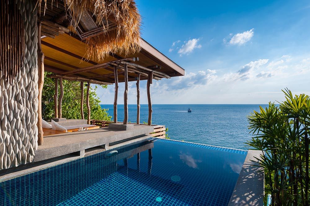 Sala overlooking the sea on Koh Tao
